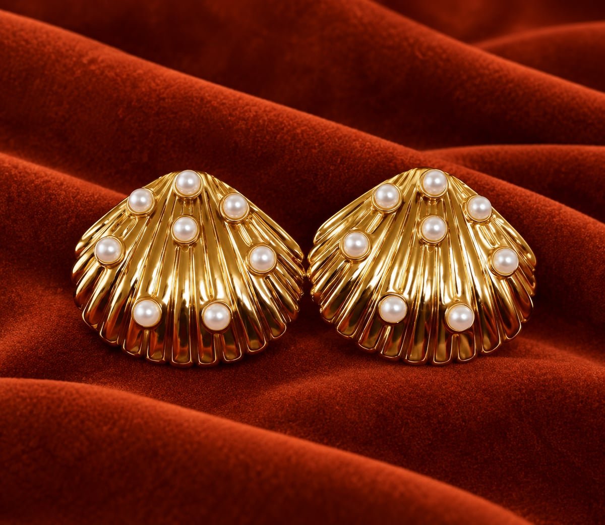 Aurelia Pearl Shell Earrings
