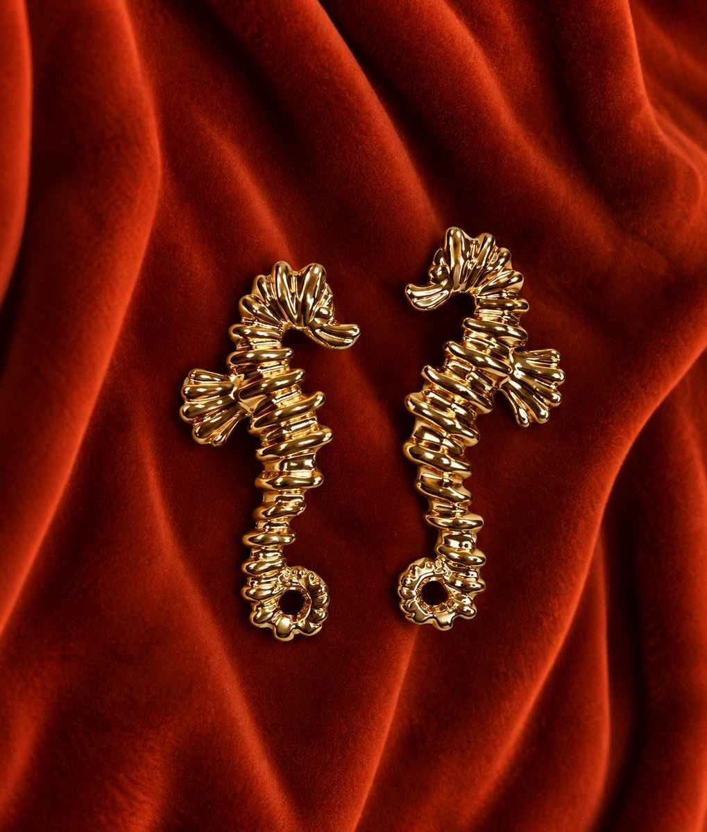 Aurelia Sea Horse Earrings