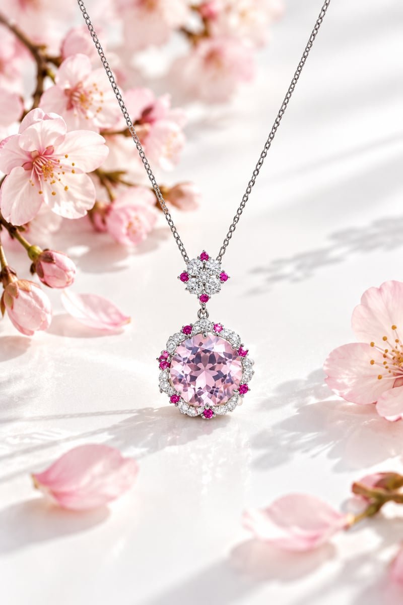 Cherry Blossom Statement Pendant