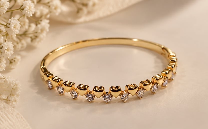 Heart & Diamond Bracelet